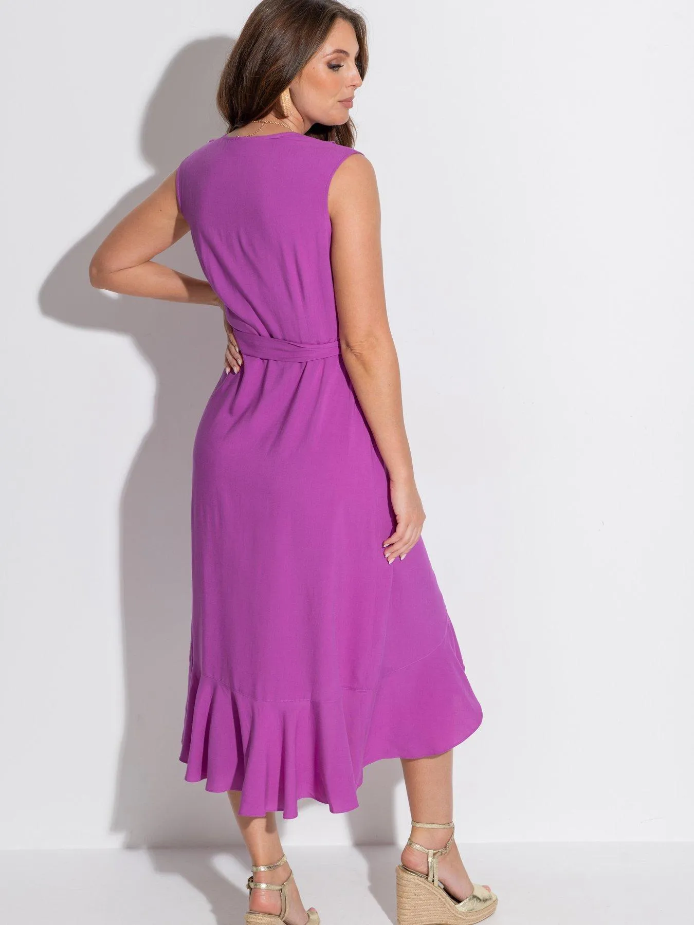 Pour Moi Midaxi Wrap Beach Dress withLENZING™ ECOVERO™ Viscose fibres - Light Purple