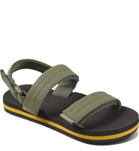 Reef Little Ahi Convertible Sandals - Brown/Olive