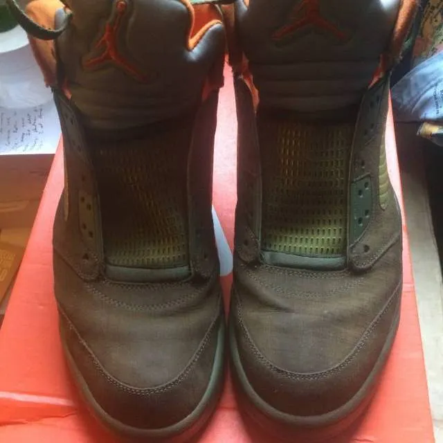 Retro Nike Air Jordan "Olive" 5 Size 14 Undftd 5s