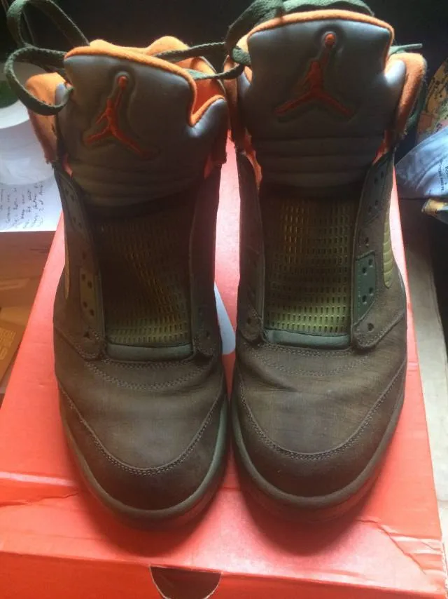 Retro Nike Air Jordan "Olive" 5 Size 14 Undftd 5s