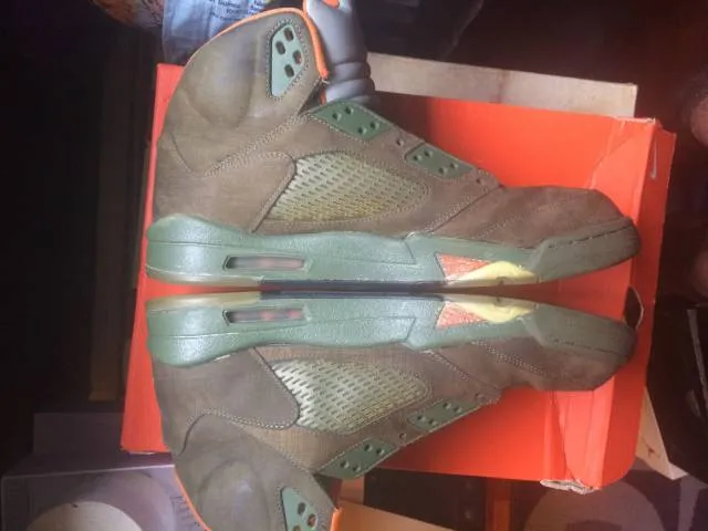 Retro Nike Air Jordan "Olive" 5 Size 14 Undftd 5s