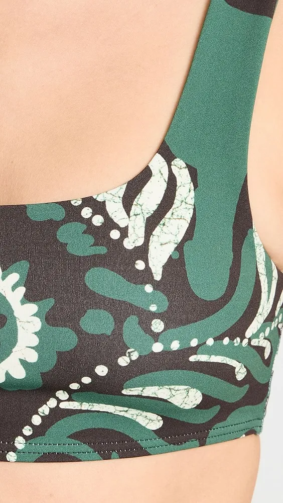 Sea   Charlough Print Bikini Top 