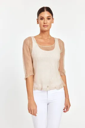 Sheer Pullover Blouse