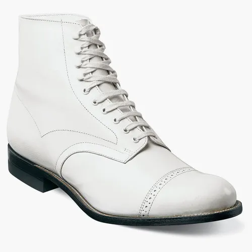 Stacy Adams Men's Madison Ankle Boot - White