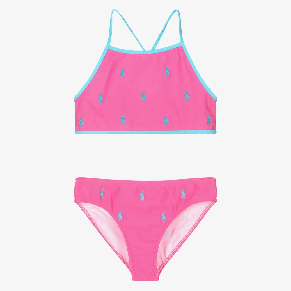 Teen Girls Pink Pony Bikini