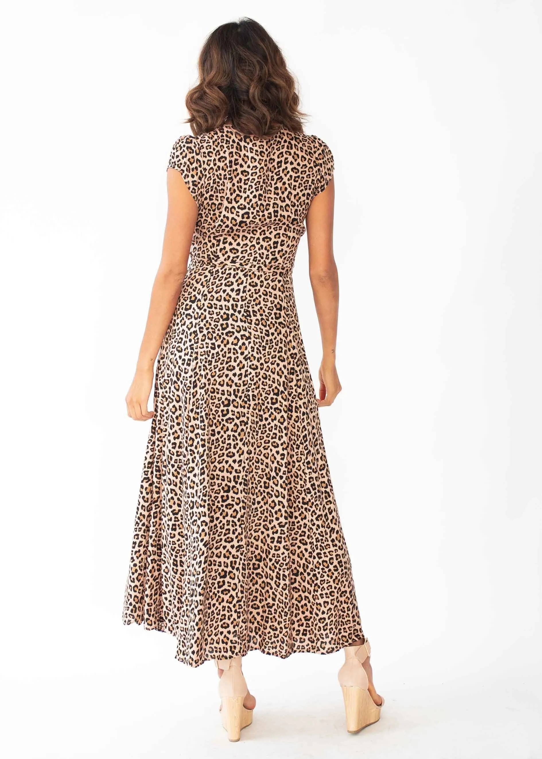 That Thing Wrap Maxi Dress - Leopard