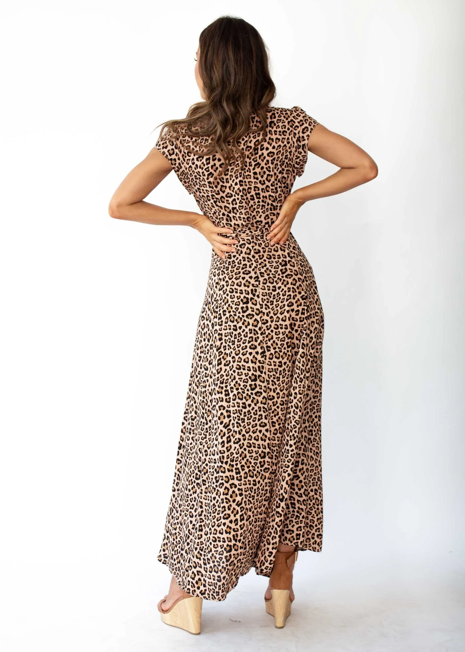 That Thing Wrap Maxi Dress - Leopard