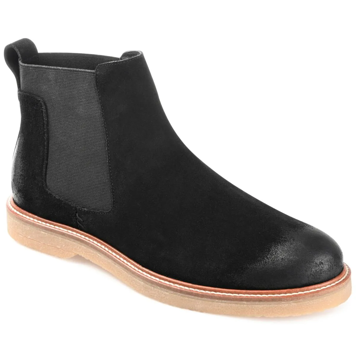      Thomas & Vine Men's Cedric Plain Toe Suede Chelsea Boot     