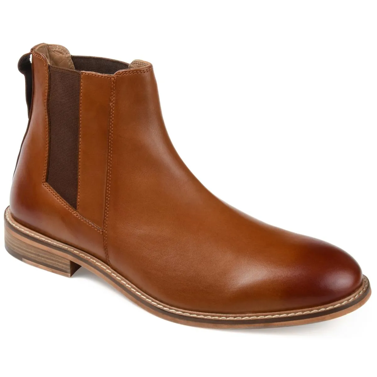      Thomas & Vine Men's Corbin Plain Toe Leather Chelsea Boot     