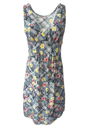 Womens Wrap Dress V Neck Floral Summer Midi Size M - Pepper Tree London