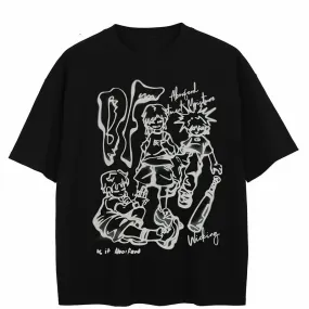 Y2K Anime Aesthetic Cartoon Pullover T-Shirt