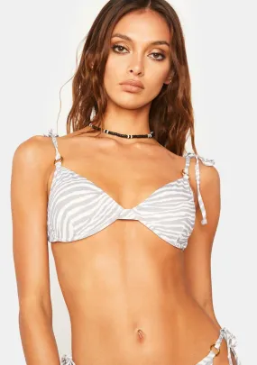 Zebra Elise Bikini Top-