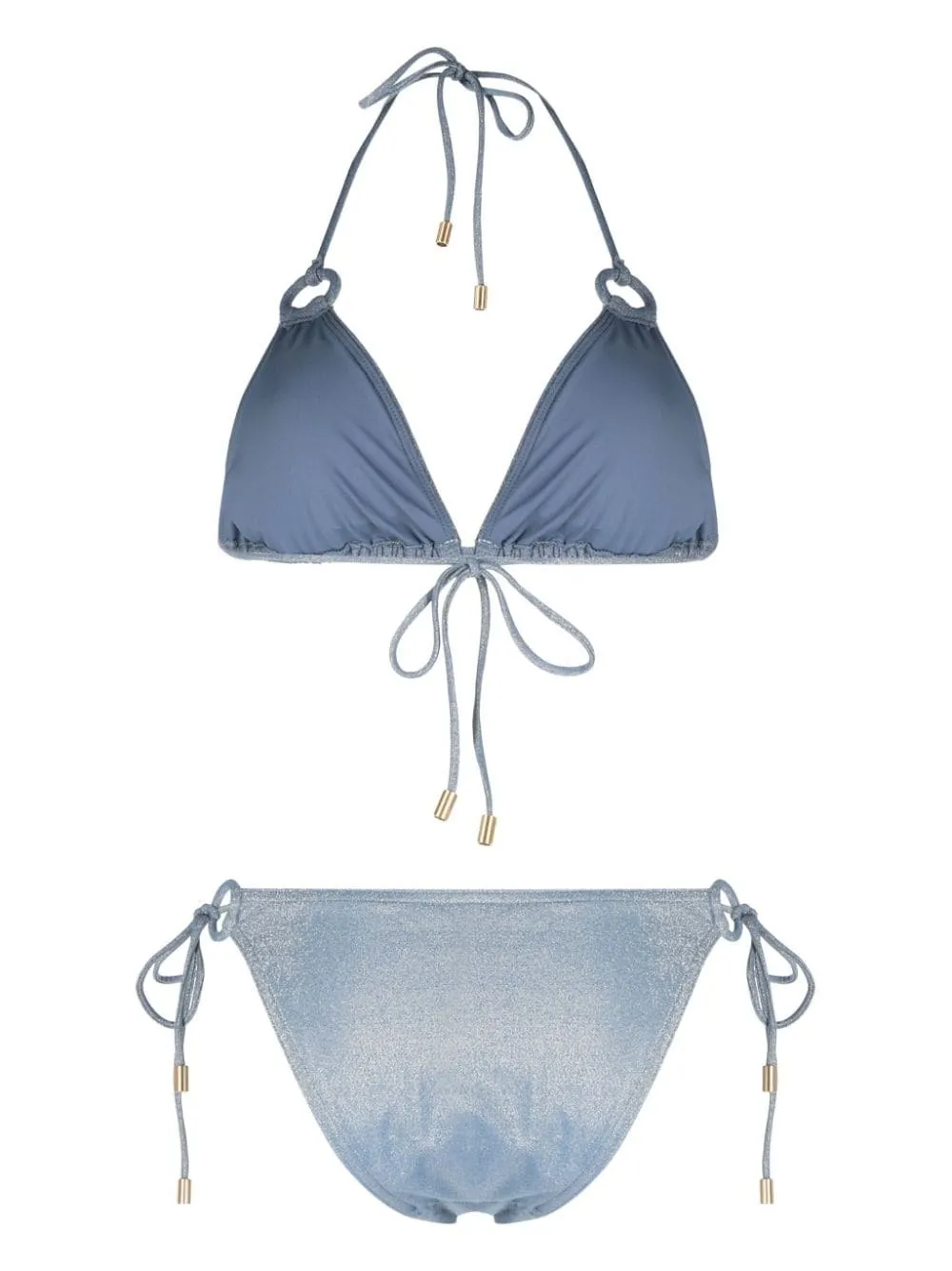 ZIMMERMANN August lurex bikini - Blue